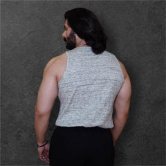 Grey Cotton Rib Tank 1/1