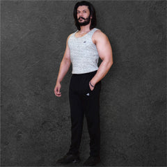 Grey Cotton Rib Tank 1/1
