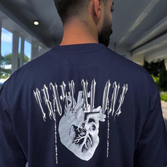 Navy Blue Trust No One Tee