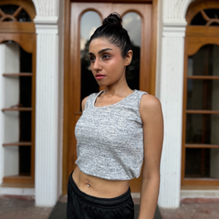 Mesh Waffle Knit Tank Top