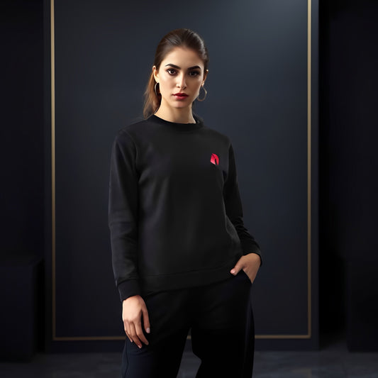 Black sweatshirt 350gsm