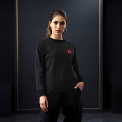Black sweatshirt 350gsm