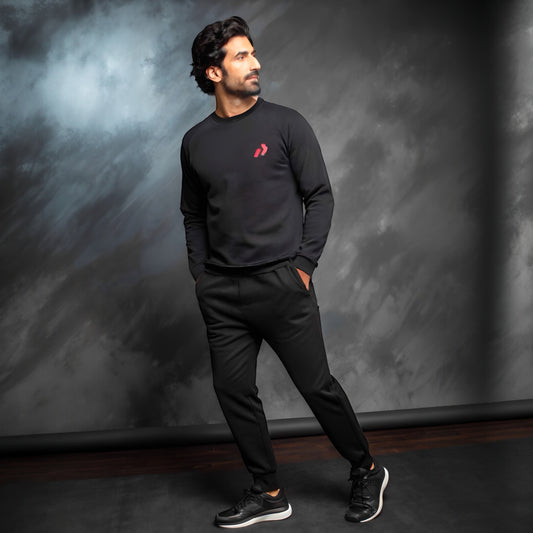 Black sweatshirt 350gsm