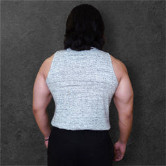 Grey Cotton Rib Tank 1/1