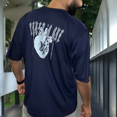 Navy Blue Trust No One Tee