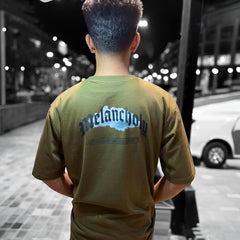 Olive graphic Tee