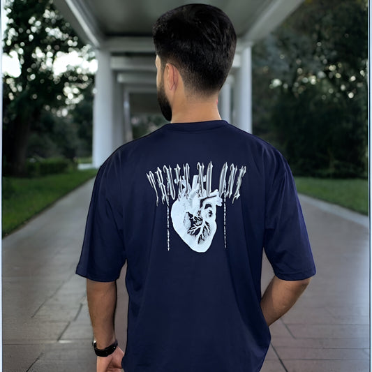 Navy Blue Trust No One Tee