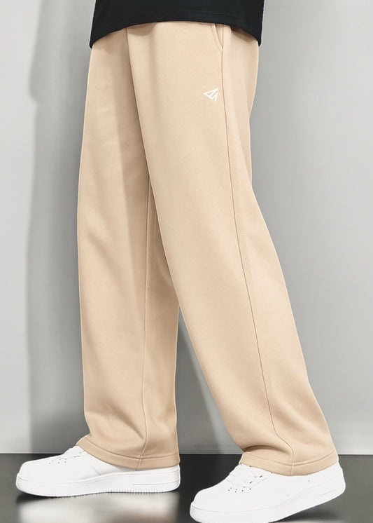 Beige Unisex Ease Fit Trouser