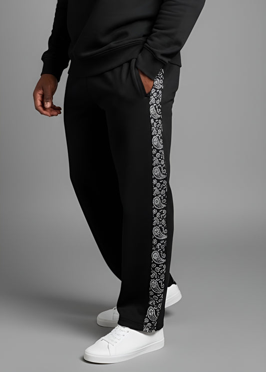 Black Verge Panel Trouser