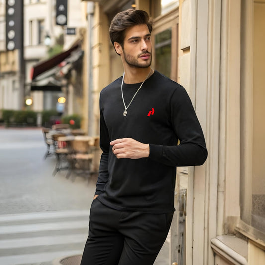 Black sweatshirt 350gsm