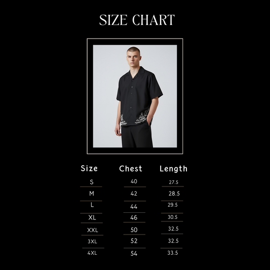 Black Form Embroidered Shirt