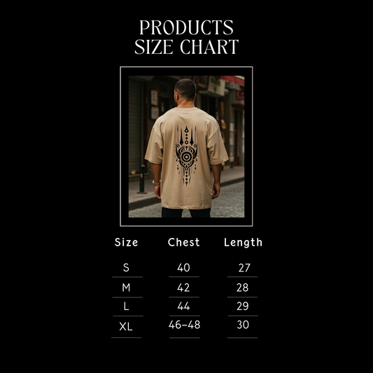 Beige Eclipse Shield Box-Fit Tee