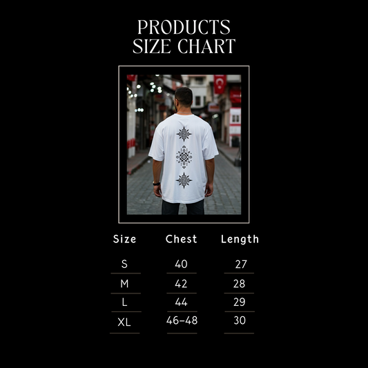 White Aztec Box-Fit Tee