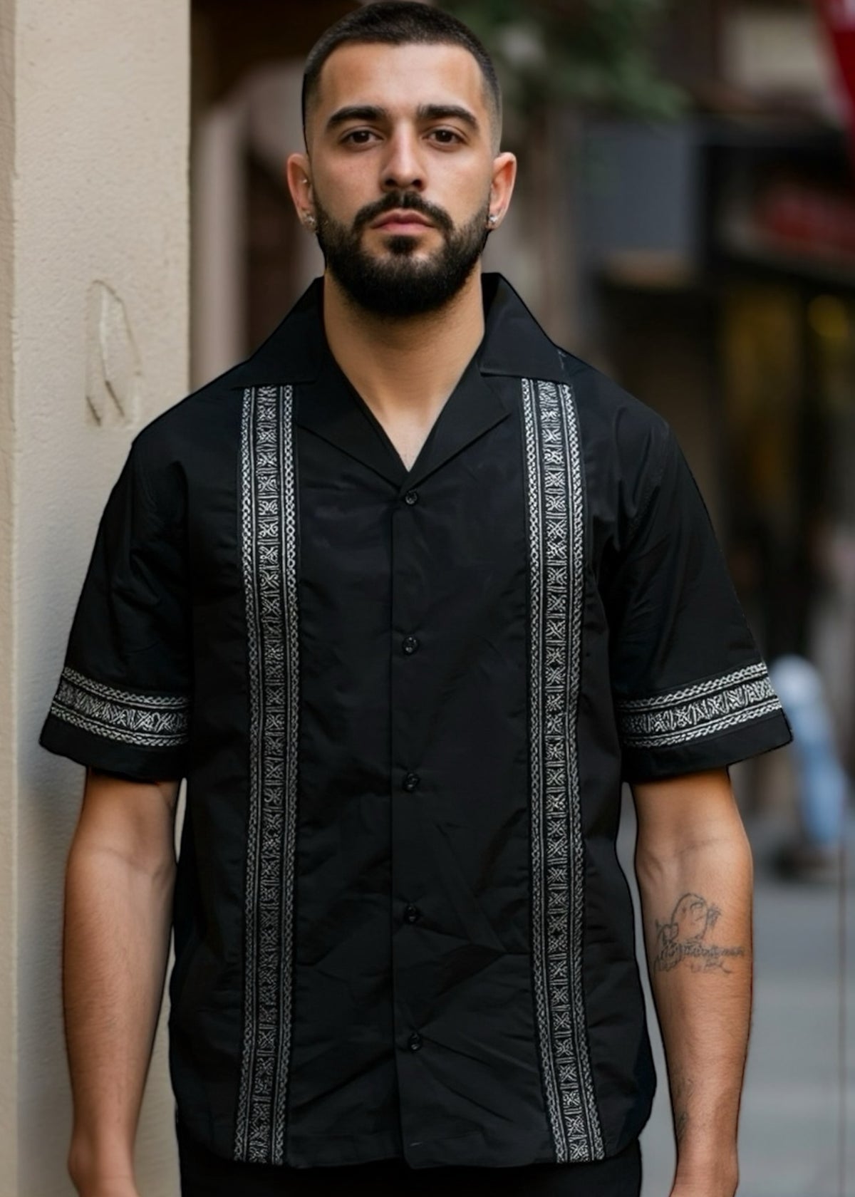 Black Onyx Trail Cuban Shirt