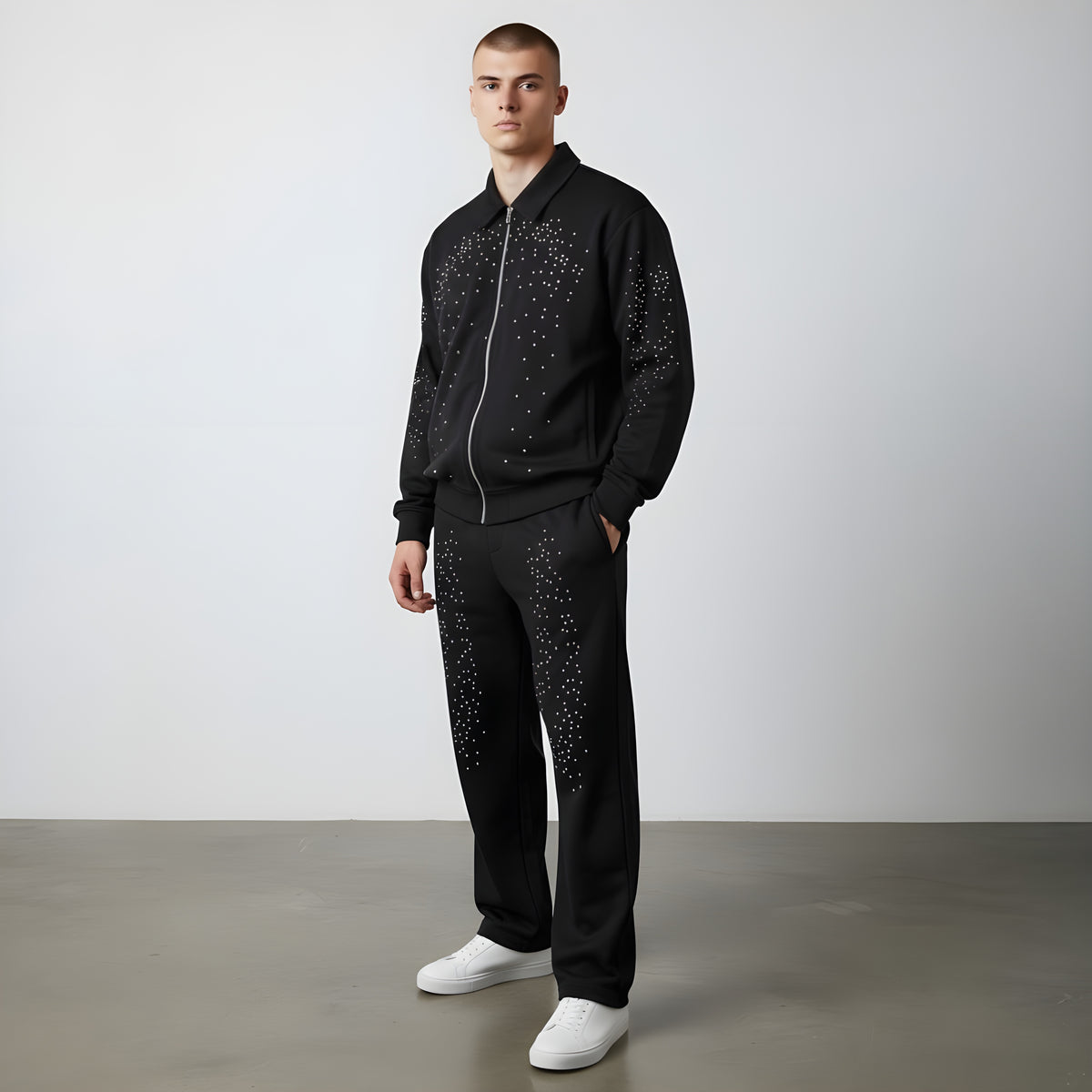 Black Stardust co-ord Set