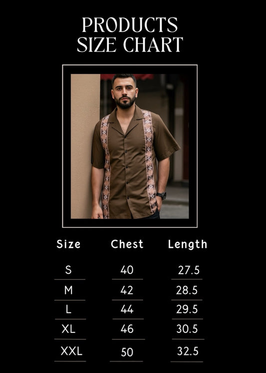 Brown Stripe Cuban Shirt