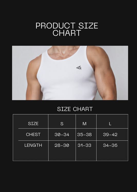 White Cotton Rib Tank Top