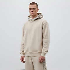 Beige Apex Arc Hoodie