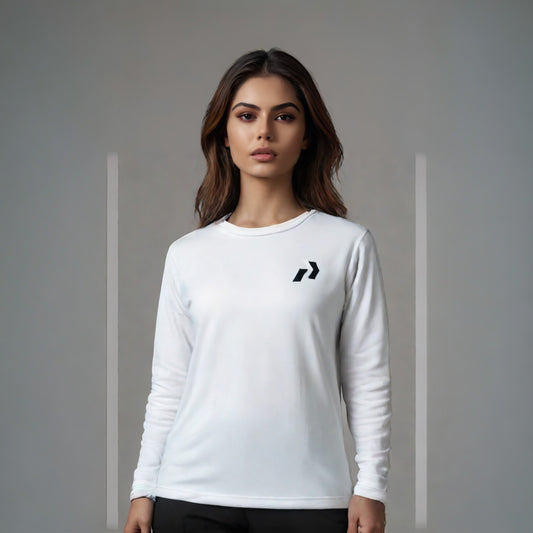 White sweatshirt 350 gsm