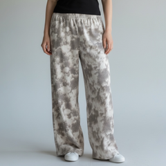 Ash White Acid Wash Trouser