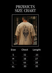 Beige Eclipse Shield Box-Fit Tee