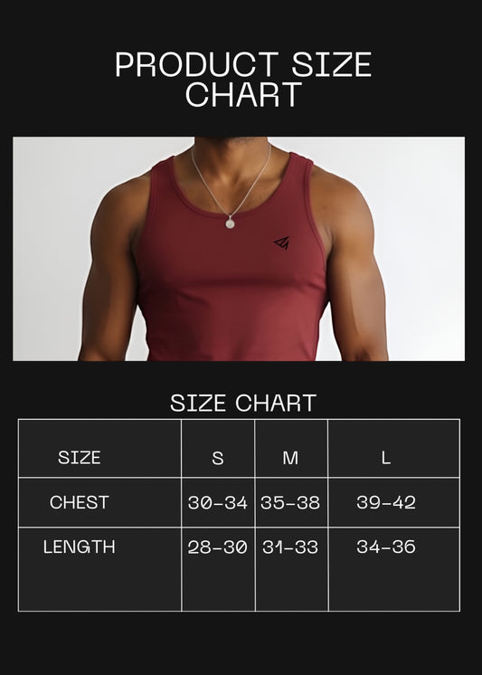 Maroon Cotton Rib Tank