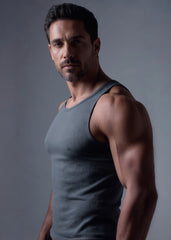 Deep Sage Cotton Rib Tank