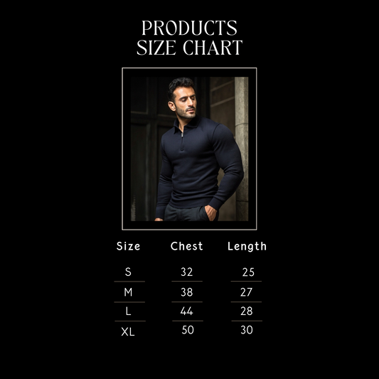 Black Thermal Knit zipper