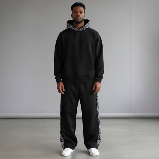 Black Verge Panel Tracksuit
