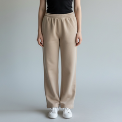 Beige UniSex EaseFit Trouser