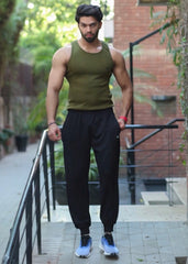 Olive Cotton Rib Tank