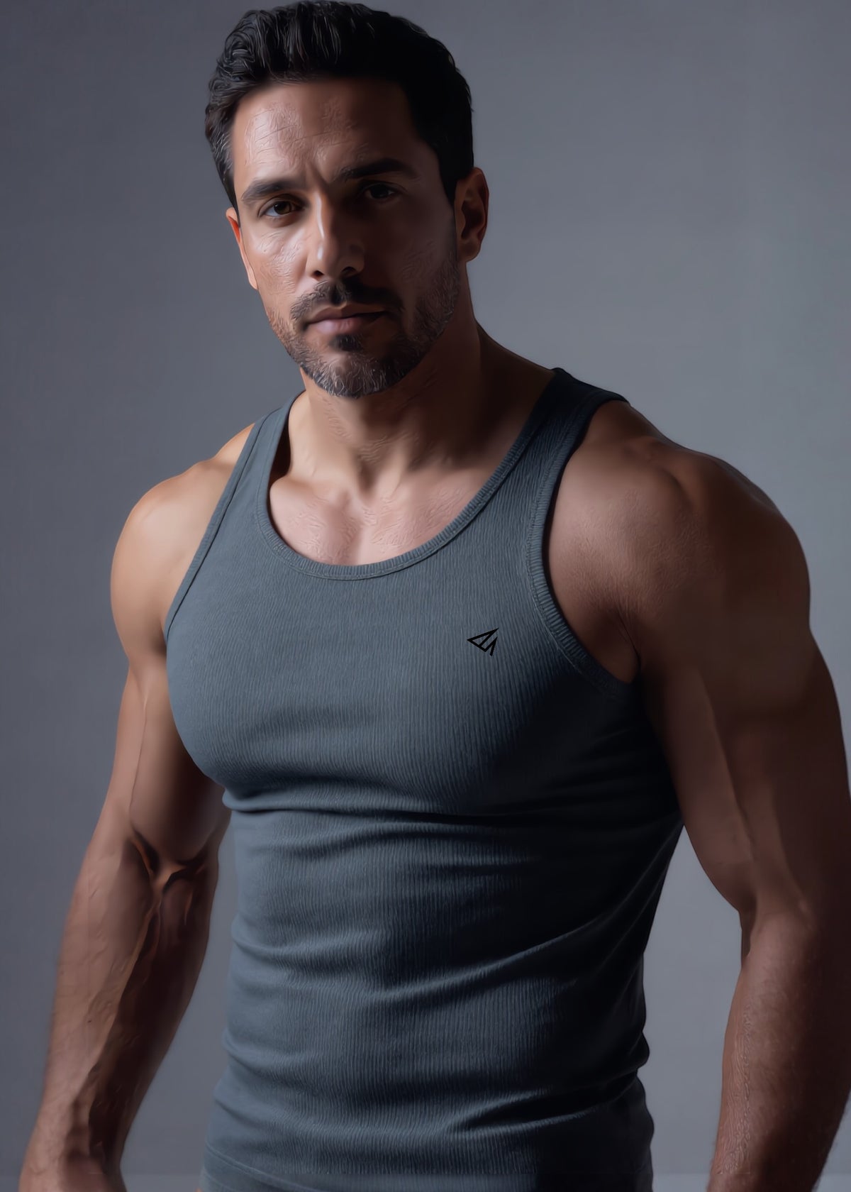 Deep Sage Cotton Rib Tank