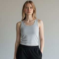 Mesh Waffle Knit Tank Top