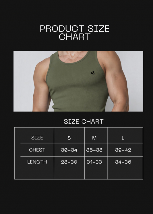 Olive Cotton Rib Tank Top