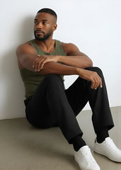 Olive Cotton Rib Tank