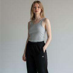 Mesh Waffle Knit Tank Top