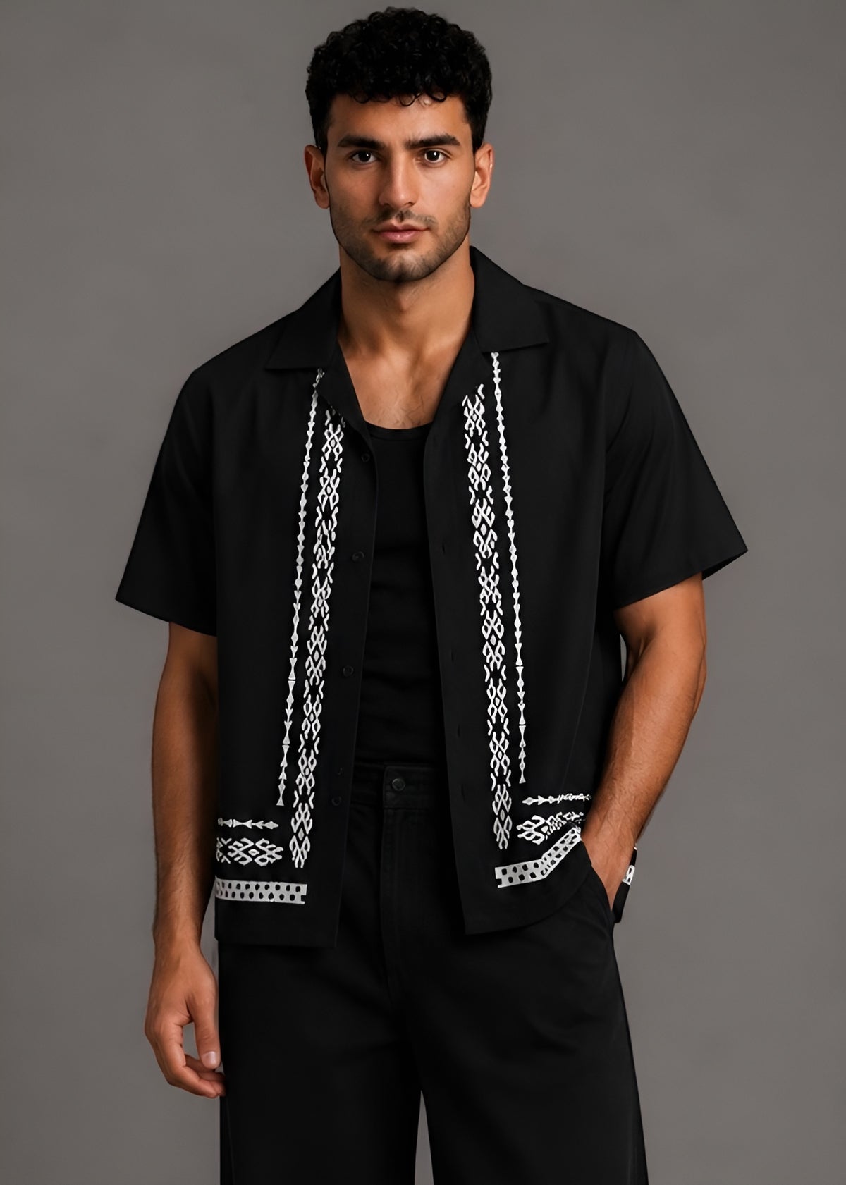 Onyx Line Cuban Shirt