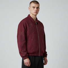 Maroon Stardust Zipper