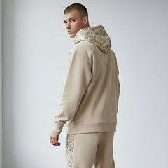 Beige Apex Arc Hoodie