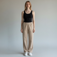 Beige UniSex EaseFit Trouser