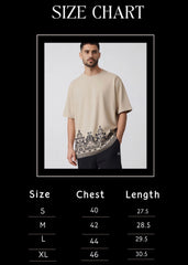 Beige Void Oversized Tee