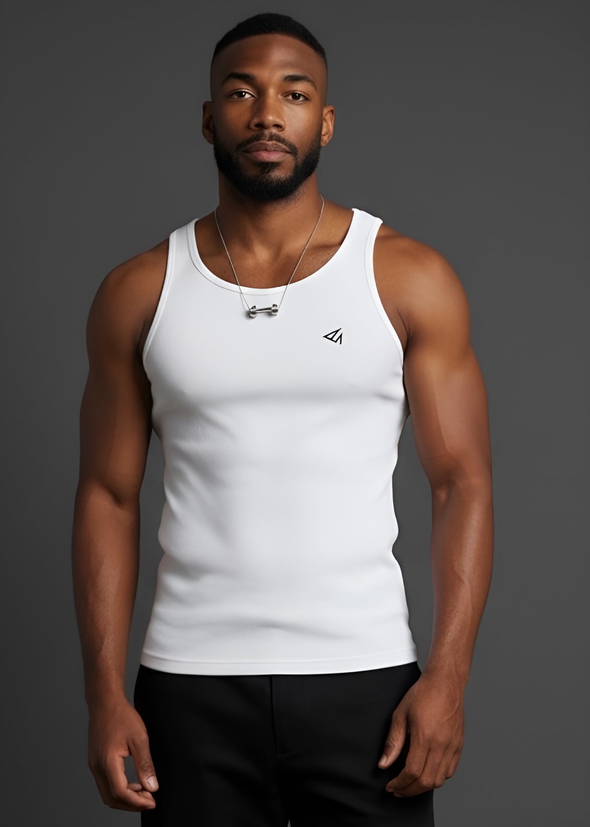 White Cotton Rib Tank