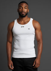 White Cotton Rib Tank