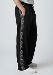 Black Verge Panel Trouser