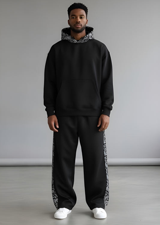 Black Verge Panel Tracksuit