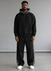 Black Verge Panel Tracksuit