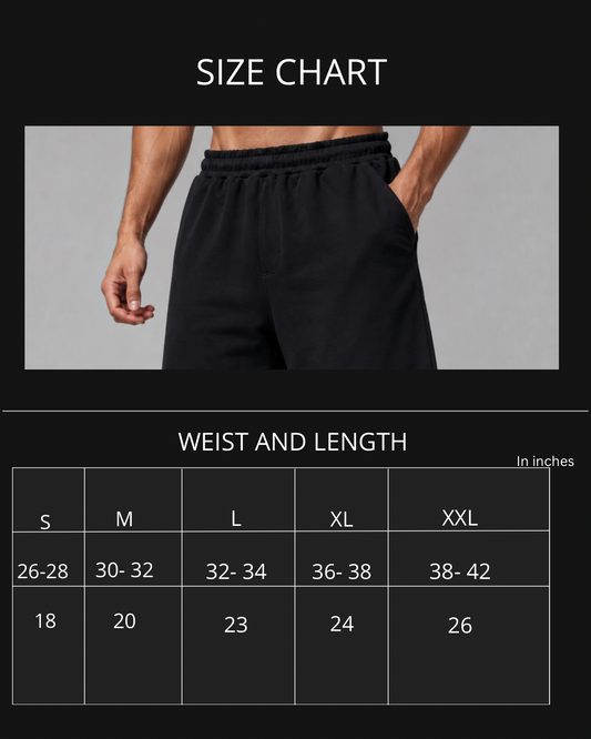 Black Knitted Cotton Shorts