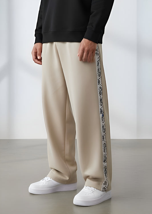 Beige Void Panel Trouser