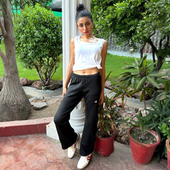 White Waffle knit Tank Top