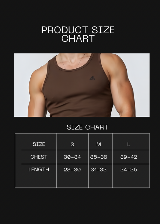 Brown Cotton Rib Tank